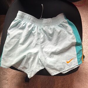 Nike DriFit Aqua and Teal Sports Shorts